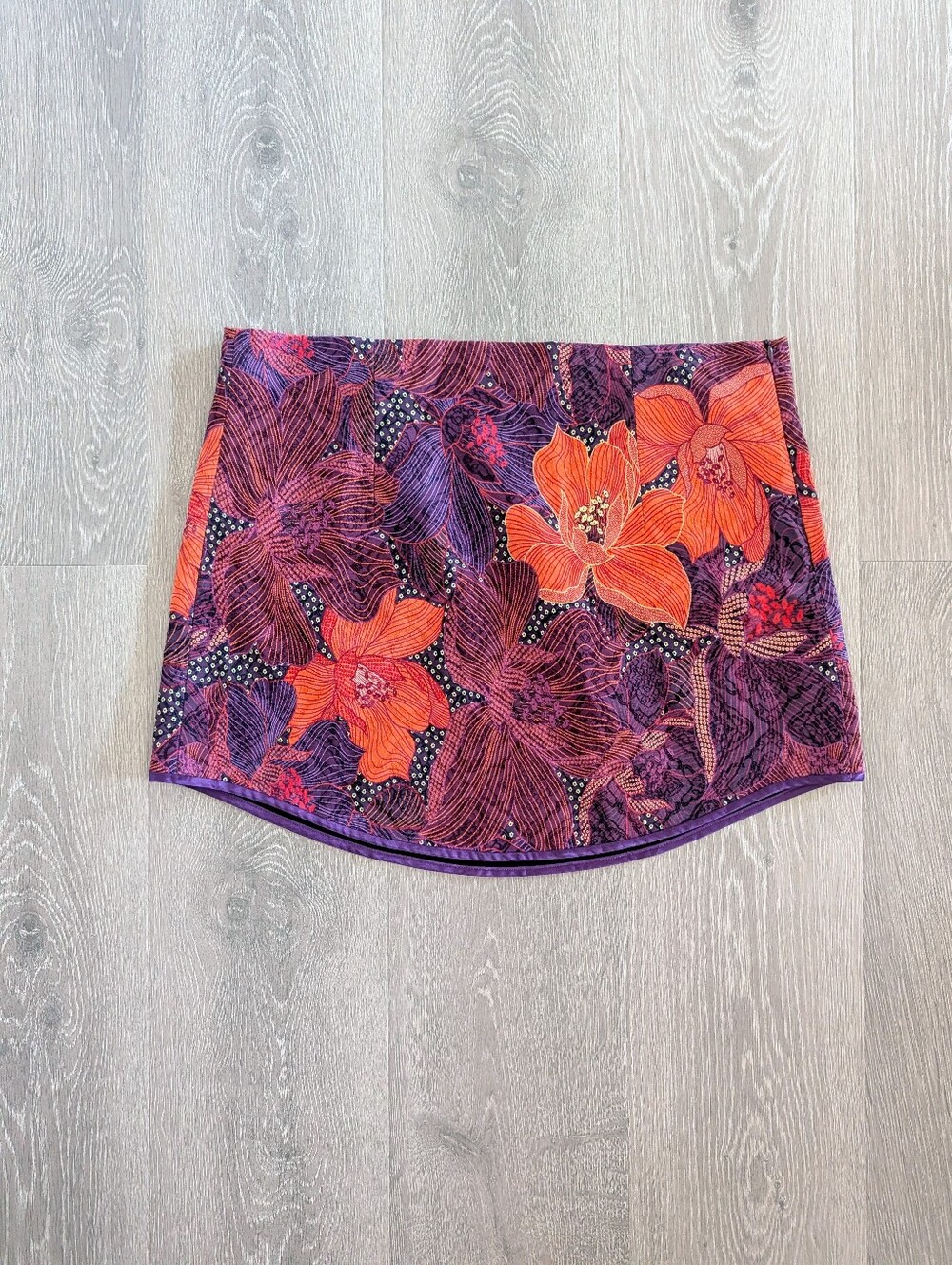 Zara Jacquard Floral Mini Skirt - XL